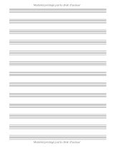 Cahier de musique A4 – 13 portées par page, 150 pages | Papier à partitions à couverture résistante