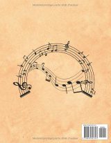 Cahier de musique A4 – 13 portées par page, 150 pages | Papier à partitions à couverture résistante