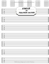 Cahier de tablature guitare – 7 tablatures et 6 diagrammes d’accords par page, grand format 8,5 x 11, 120 pages, papier de qualité