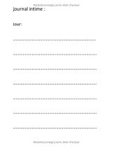 Journal intime – Livre intime pour pensées et confidences, 32 pages, 21,59 x 27,94 cm
