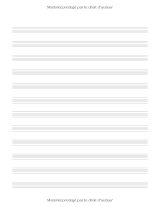 Papier à musique – Carnet de partitions 12 portées, 120 pages, grand format 21,6 x 27,9 cm, couverture mate moderne