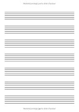 Cahier de musique débutant – Portées piano et solfège, 108 pages, format 21,01 × 29,69 cm