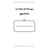 Mon cahier de musique – 4 grandes portées, 108 pages, format carré 21,6 x 21,6 cm – idéal pour enfants débutants