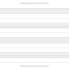Mon cahier de musique – 4 grandes portées, 108 pages, format carré 21,6 x 21,6 cm – idéal pour enfants débutants