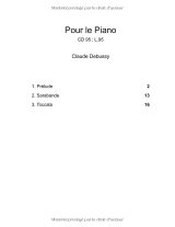 Claude Debussy – Pour le piano (CD 95 / L.95) – Partitions pour piano (Prélude, Sarabande, Toccata)