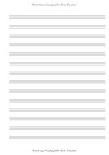 Cahier de Musique A4 – Papier Manuscrit, 100 Pages, 14 Portées par Page