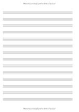 Cahier de Musique A4 – Papier Manuscrit, 100 Pages, 14 Portées par Page