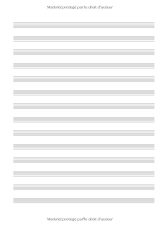 Cahier de Musique A4 – Papier Manuscrit, 100 Pages, 14 Portées par Page