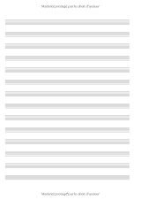 Cahier de Musique A4 – Papier Manuscrit, 100 Pages, 14 Portées par Page