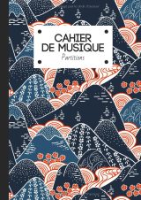 Cahier de musique A4 – Papier manuscrit, 12 portées par page, 100 pages, grand format, couverture souple mate