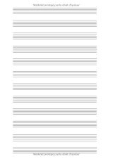 Cahier de musique A4 – Papier manuscrit, 12 portées par page, 100 pages, grand format, couverture souple mate