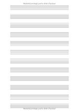 Cahier de musique A4 – Papier manuscrit, 12 portées par page, 100 pages, grand format, couverture souple mate