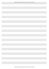 Cahier de partitions A4 – 100 pages, 14 portées par page, couverture Trompette | Carnet de musique et solfège