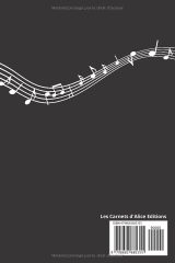 Cahier de musique 10 portées – 100 pages + 8 pages de notes – Petit format 15,24 x 22,86 cm – Papier 90 g/m² – Couverture souple mate