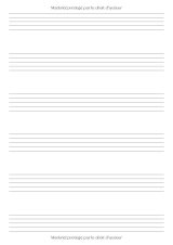 Cahier de musique A4 – 6 grosses portées, 50 pages – Partitions vierges pour solfège, chant et composition – Thème Dinosaures