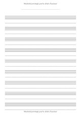 Cahier de musique A4 – 9 portées par page avec espace d’annotations – Papier blanc – Couverture souple turquoise
