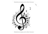 Cahier de musique 5 portées – Petit format 20,96 x 15,24 cm, couverture souple, papier de qualité – Enfants et débutants