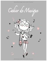 Cahier de musique grand format – Papier manuscrit 10 portées par page (100 pages), carnet de composition