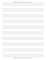 Cahier de musique grand format – Papier manuscrit 10 portées par page (100 pages), carnet de composition