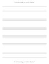 Mon Cahier de Musique Licorne – Carnet de Partitions 6 Portées par Page, Grand Format 100 Pages, Papier Manuscrit Blanc pour Chant et Instruments