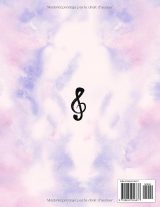 Mon Cahier de Musique Licorne – Carnet de Partitions 6 Portées par Page, Grand Format 100 Pages, Papier Manuscrit Blanc pour Chant et Instruments