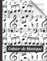 Cahier de musique A4 – 50 pages | 10 portées avec ligne pour annotations et paroles | Solfège et partitions