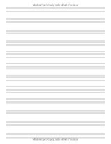 Cahier de musique à portées et carreaux Seyès – Grand format, 101 pages, papier blanc – pour solfège, composition et calligraphie