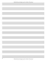 Cahier de musique – 12 portées par page, 108 pages, format 21,59 x 27,94 cm | Papier manuscrit pour solfège et composition | Flûte traversière