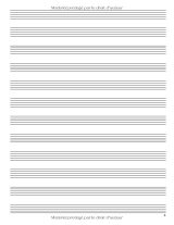 Cahier de musique – 12 portées par page, 108 pages, format 21,59 x 27,94 cm | Papier manuscrit pour solfège et composition | Flûte traversière