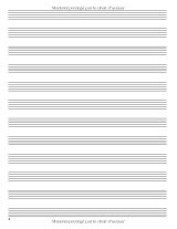 Cahier de musique – 12 portées par page, 108 pages, format 21,59 x 27,94 cm | Papier manuscrit pour solfège et composition | Flûte traversière