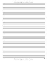 Cahier de musique – 12 portées par page, 108 pages, format 21,59 x 27,94 cm | Papier manuscrit pour solfège et composition | Flûte traversière