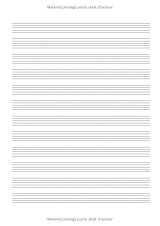 Cahier de musique A4 – 12 portées par page, 48 pages – Papier blanc premium, couverture brillante