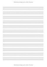 Cahier de musique A4 – 12 portées par page, 48 pages – Papier blanc premium, couverture brillante