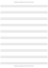 Cahier de Musique A4 – 96 pages de portées et tablatures, papier blanc, format 21 x 29,7 cm