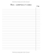 Cahier de musique et chant v1-2 – Carnet de partitions: 13 portées + pages lignées avec marge | 115 pages numérotées, sommaire et pages de notes | Format 21,59 x 27,94 cm, broché, couverture brillante