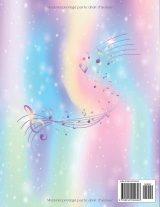 Cahier de Musique A4 – 110 Pages, 6 Grosse Portées, Couverture Souple Licorne