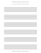Cahier de musique enfant – 6 grosses portées par page, partitions vierges pour débuter le solfège, grand format A4, 100 pages