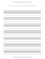 Cahier de musique – 100 pages, 7 portées par page, solfège et composition – Format 21,59 x 27,94 cm (8,5 x 11 pouces)