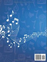 Cahier de musique – 100 pages, 7 portées par page, solfège et composition – Format 21,59 x 27,94 cm (8,5 x 11 pouces)