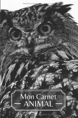 Carnet de notes Hibou – Journal intime ligné format 6x9, couverture colorée, idée cadeau pour amoureux des animaux et de la nature