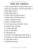 Partitions de piano pour Noël — 30+ chansons et cantiques, 115 pages (français)