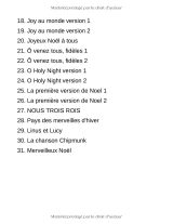 Partitions de piano pour Noël — 30+ chansons et cantiques, 115 pages (français)