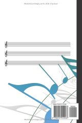 Cahier de solfège A5 – Carnet de partitions, 12 portées par page, 100 pages