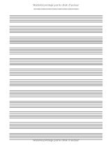 Cahier de Musique Grand Format – 100 Pages, 12 Portées par page – Papier Manuscrit – Couverture Vintage Parchemin
