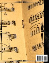 Cahier de Musique Grand Format – 100 Pages, 12 Portées par Page, Papier Manuscrit, Couverture Vintage Parchemin