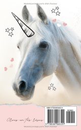 Louise – Journal intime et carnet de notes licorne rose | 100 pages lignées, format 12,7 x 20,32 cm, couverture souple brillante