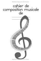 Cahier de composition musicale – Carnet pour paroles et mélodies, portées et tablatures, 20 projets, format 15,24 x 22,86 cm