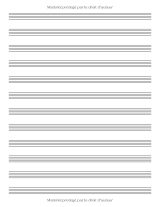 Cahier de musique grand format A4 – 105 pages, 12 portées par page – Carnet de partitions à remplir pour composition et solfège
