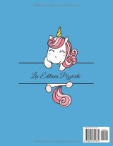 Cahier de Musique Enfant Licorne – Carnet de Partitions Vierge A4, 6 Grosses Portées par Page, 105 Pages