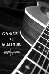 Cahier de musique 6x9 – Carnet de partitions (100 pages) pour débutants et musiciens confirmés, portées larges, couverture mate